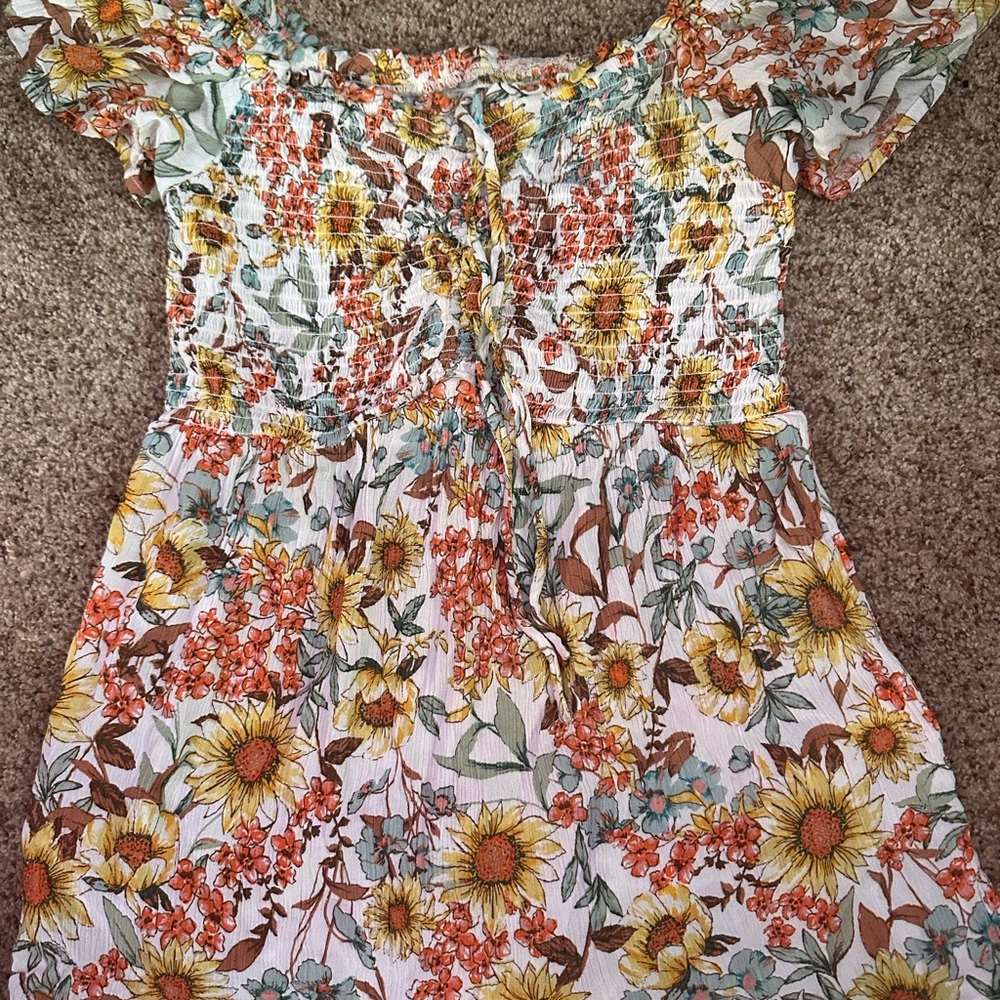 Floral Off-Shoulder Dress
